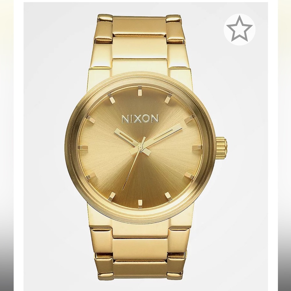 Nixon Cannon Gold Analog Watch